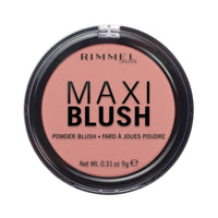 Rimmel London Maxi Blush Powder, Exposed, Long Lasting Pigmented Colour, Light Weight Formula, Easy To Blend and Buildable, 9g