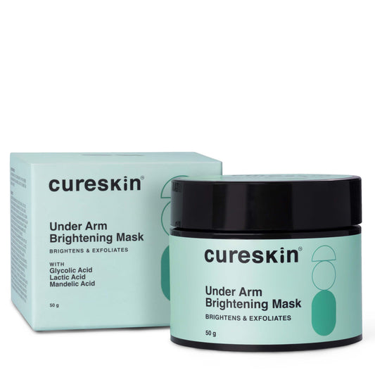 Cureskin Under Arm Cream Mask with Lactic Acid, Glycolic Acid & Malik Acid | Dark Underarms & Hyperpigmentation | Under Arm Dark Removing Cream, 50 g (Pack of 1)