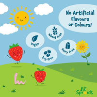 Kids Probiotics 3 Billion CFU | 60 Vegan Chewable Tablets | Natural Strawberry and Vanilla Flavour | Multi-Strain with Lactobacillus and Acidophilus | No Artificial Preservatives | by Lil' Sprouts