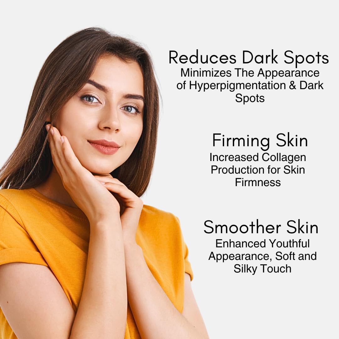 Ammuri 24K Gold Serum Anti-Ageing Anti-Wrinkle Formula Collagen Moisturizing Skin Care Face Serum - Targets Pigmentation, Uneven Skin Tone, and Dark Circles - 30ml