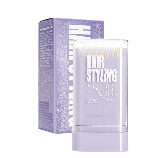 DMQ Hair Wax Stick for Kids, 2-in-1 Design with Built-in Comb,Natural Ingredients,Moisturizing, Non-Greasy, Edge Control Wax for All Hair Styles,15g