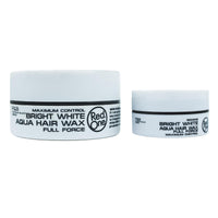 Redone Hair Styling Aqua Wax White 2 x 50 ml | Travel Size | Ultra Hold | Gel Wax | Peach Scent | Strong Holding | Shine Look | Maximum Control