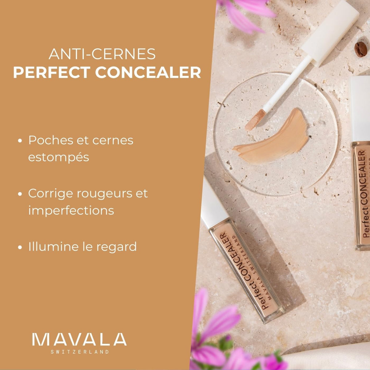 MAVALA | Concealer Anti-Dark Circles, Spots and Imperfections - INTENSE, 5.7ml, Fragrance-Free, Natural Origin Pigment