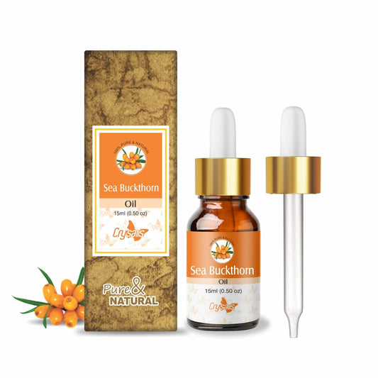 Crysalis Sea Buckthorn (Hippophae Rhamnoides L) Oil |100% Pure & Natural Undiluted Essential Organic/Cold Pressed Oil Renew Skin & Promotes Elasticity,Reduces Dark Spot in Rough Skin