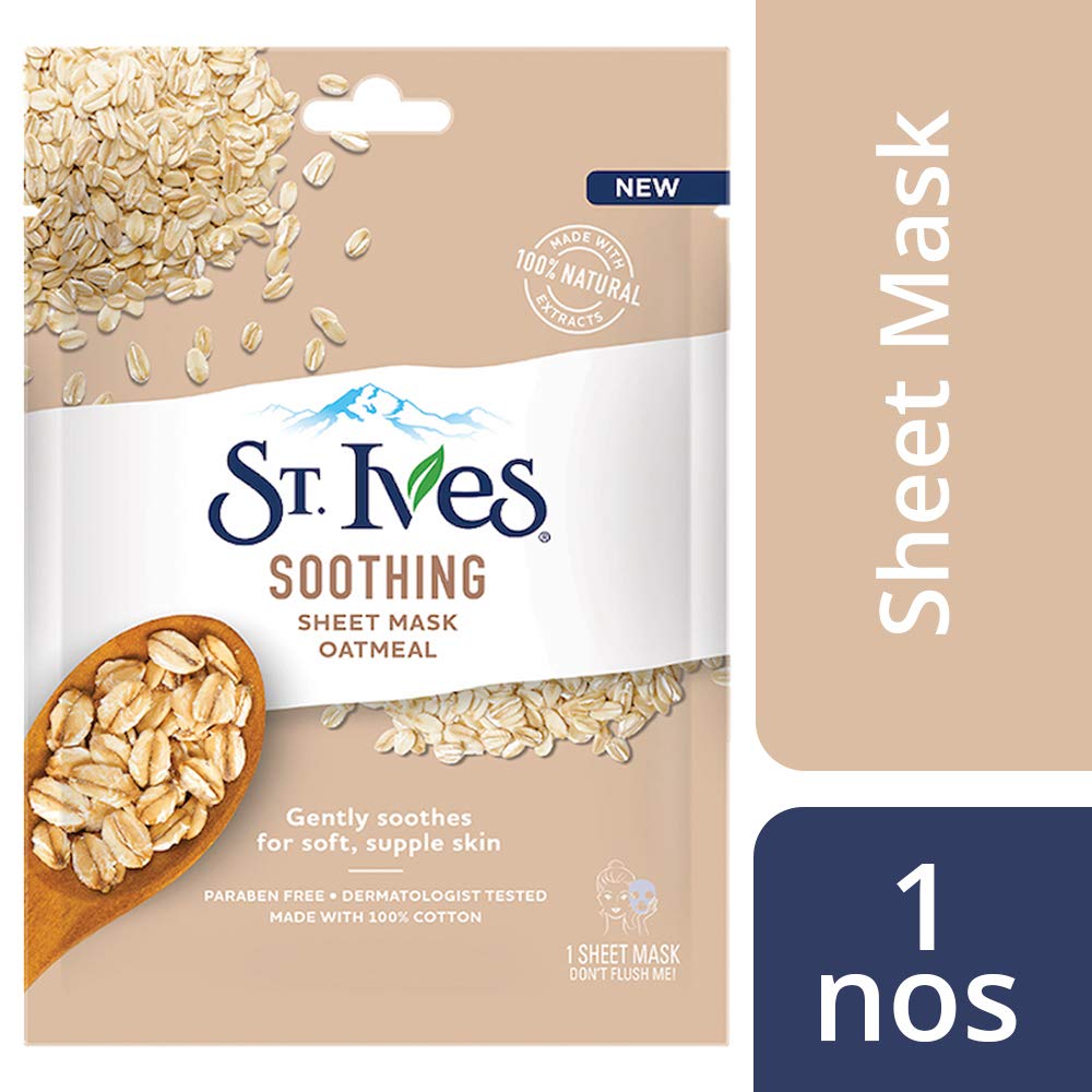 ST. Ives St Ives Sheet Mask 23ml Soothing Oatmeal, Clear