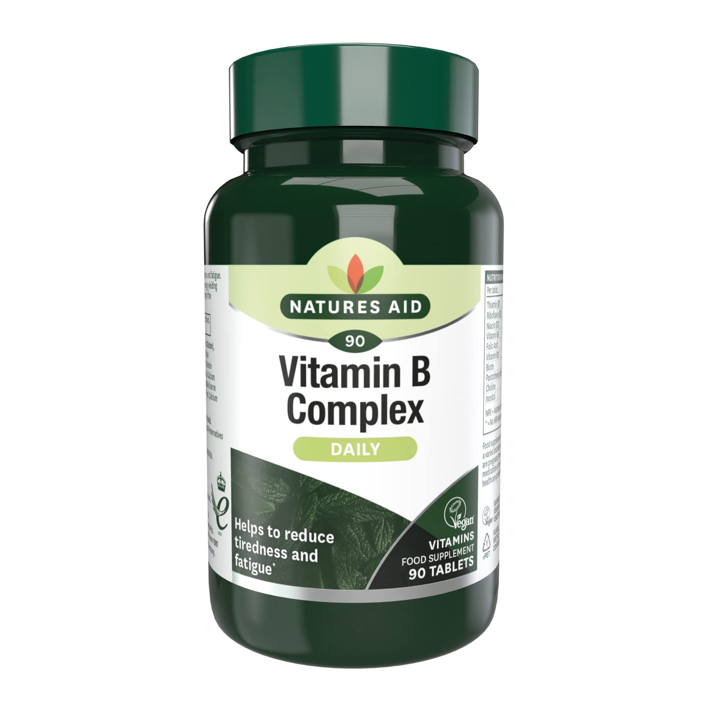 Natures Aid Vitamin B Complex, Suitable for Vegans, 90 Tablets