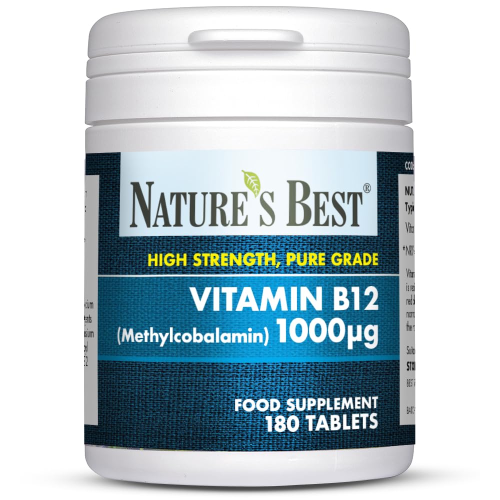 NATURE'S BEST Nature's Best Vitamin B12 (Methylcobalamin) 1,000µg, 180 Tablets