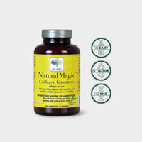 New Nordic Ltd New Nordic Natural Magic Collagen Gummies - Hydrolysed Freshwater Marine Collagen with Zinc - Improve Skin Elasticity and Reduce Wrinkles - Delicious Berry Flavour - 45 Gummies