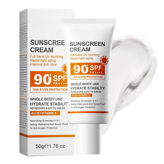 Cureluxe Sunscreen SPF 90 - PA++++ Sun Cream SPF 90 - Ultra Hight UV Protetion Face Sunscreen - Waterproof Sun Cream Against UVA & UVB - Sun Lotion Face Moisturiser For Daily Use, Travel