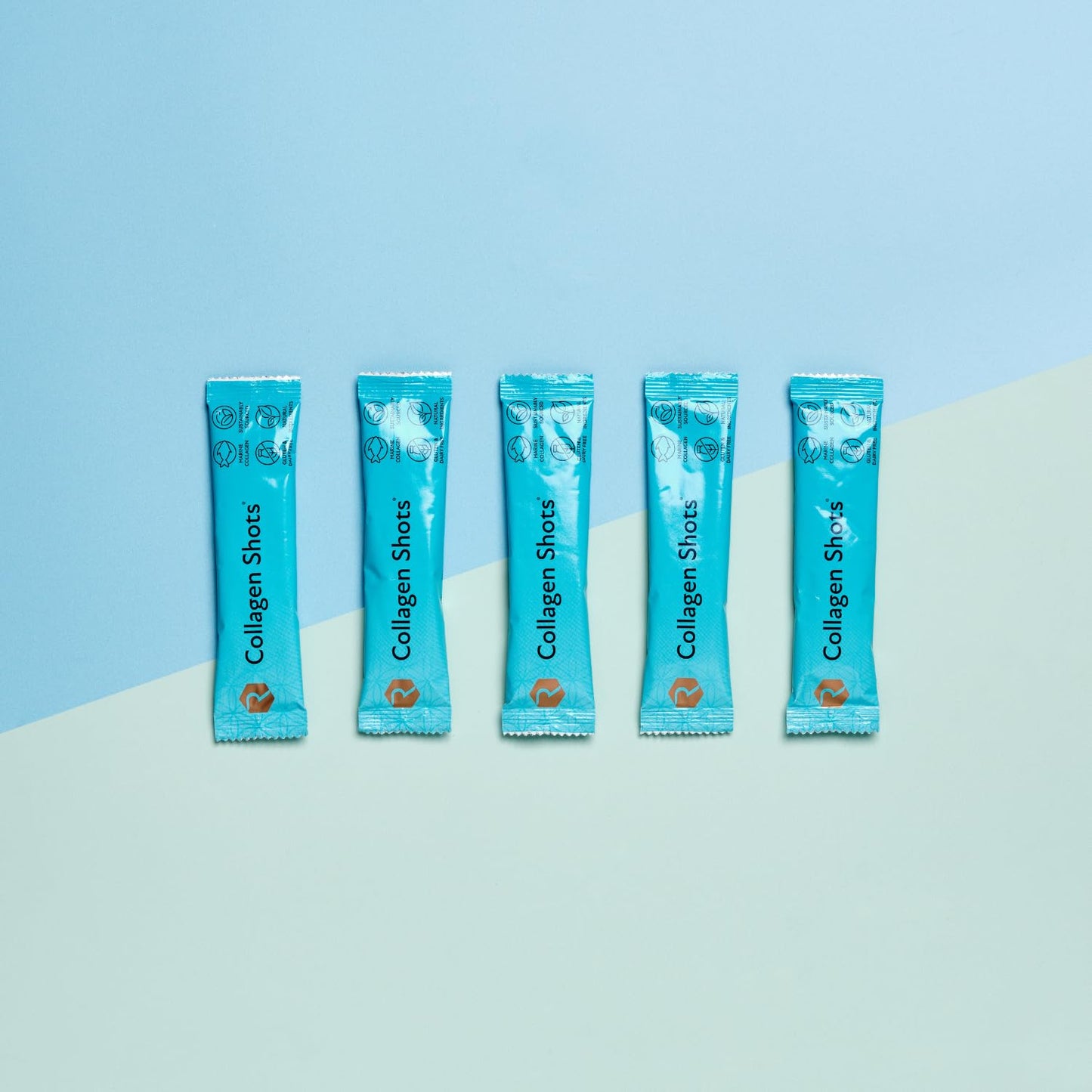 Rejuvenated Limited Rejuvenated Collagen Shots - Hydrolysed 10,000 mg Marine Collagen Drink with Antioxidants, Vitamins & Hyaluronic Acid (24 Sachets)