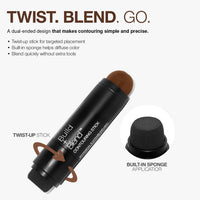 Palladio Contouring Makeup Stick BUILD + BLEND Contour Stick, Face Makeup for Perfect Sculpting Look, 0.23 Ounce (Amber Rose)