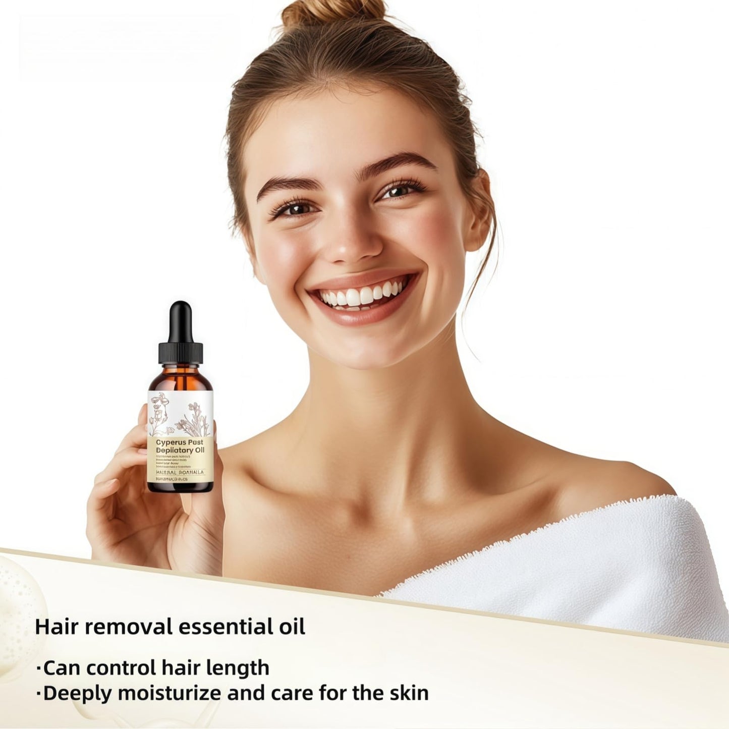 Cyperus Rotundus Oil,Natural Cyperus Ro-tundus Hair Removal O-il,Rotundus Essential O-il for Smooth Skin,In-grown Ha-ir Treatment,Ingrown Ha-ir O-il,Fur In-grown Eliminator Serum,Ingrown Oil