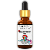 Kiss My Yoni Oil COTTON CANDY Premium Body Lotion Rub. Non-Sticky, 30ml, Massage Oil. Vegan, Natural, Organic, Non-Toxic.
