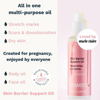 Zowena Pregnancy Stretch Mark Oil - body oil and face oil - 100% natural moisturiser - for pregnant women - with Vitamin E oil - 60ml