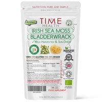 Organic Irish Sea Moss & Bladderwrack - 120 Capsules - Wild Harvested & Sun-Dried - Grown in Ireland - Pristine Atlantic Waters - 92 Essential Nutrients - Dr. Sebi - UK Made - GMP - No Additives