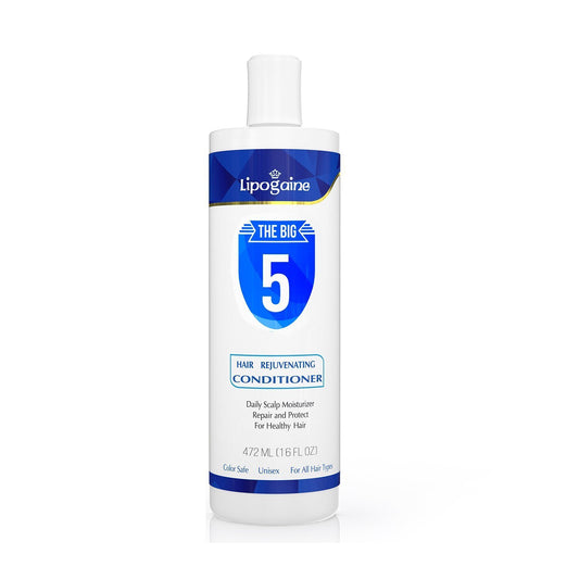 Lipogaine The Big 5 Hair Loss Prevention Conditioner With Argan Oil, Keratin, Aloe Vera