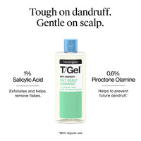 Neutrogena T/Gel Anti Dandruff Shampoo for Oily Scalp and Hair (1x 250ml), Daily Anti-Dandruff Shampoo with Salicylic Acid to Remove Excess Oils from First Wash