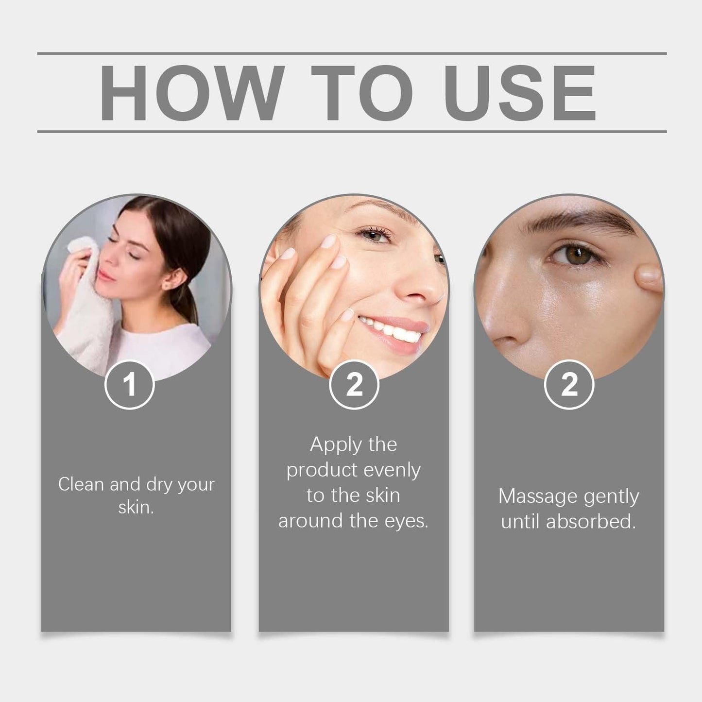 2Pcs Lutein Eye Essence Oil,Lutein Rollerball E/ssence for E/yes,VC Lutein Anti-Wrinkle Essence Oil,Ey/e Cream for Wrinkles,Anti Aging Serum for E/ye,Moisturizing Skin for Eye Bags,Eyebag Remover