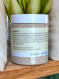 Generic Natural Shea Butter & Argan Oil Face & Body Scrub Exfoliating Body Scrub & Exfoliator - Skincare Remove, Rejuvenating & Softening - Deep Cleansing