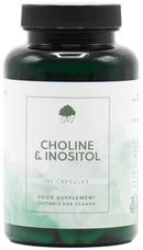 Choline (Bitartrate) & Inositol Capsules | 250mg Choline & 250mg Inositol per Capsule | 120 Vegan Capsules | G&G Vitamins