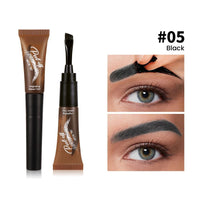 Generic Eyebrow Tint & Eyelash Tint Kit, Semi- Waterproof Brow Dye Gel, Lasts Up To 7 Days, Gentle Formula for Sensitive Skin, Easy Peel Off Technology for Quick Application & Removal, (05# Black)