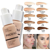 Hilareco PHOERA Tinted Moisturizer Foundation Serum, 4-in-1 Hydrating, Primer, & Foundation, Hydrate skin Serum, PHOERA Foundation Makeup Full Coverage (103+N02/Warm Peach+ Nude)