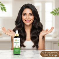 Herbs Botanica Bhringraj Oil for Hair Growth Organic Ayurvedic Herbal Hair Oil with Bhringraj, Amla, Aloe Vera, Sesame & Curry Leaf Reduces Hair Fall, No Silicones or Parabens 6.76 Fl Oz