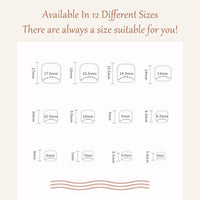 EONFAVE 24 Pcs French False Nails - Press on Nails - Full Cover False Nails Nude White Square Stick on Nails - French Fake Nails Stick on Nails for Women and Girlfriend Nail Art