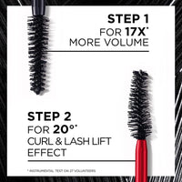 3 x L'Oreal Paris Pro XXL Lift 2 Step Mascara - Black