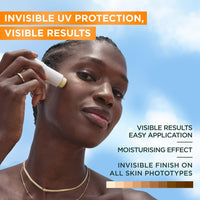 Garnier Ambre Solaire Sunscreen Super UV Stick SPF50+, Protect From UV Damages With Up To 8Hour Hydration, With Shea Butter And Vitamin E, Invisible Finish Non-Greasy, 9ML