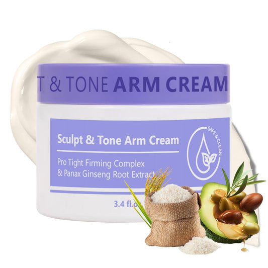 Cureluxe Sculpt & Tone Arm Cream,Firming Cream for Loose Skin,Skin Tightening Cream Body,Skin Firming Body Cream for Arm,Leg,Belly,Body Firming Cre-am for The Look Of Crepey Texture On Arms,Smooth & Nourish