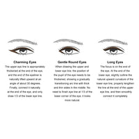 ZJchao 3pcs Eyeliner Makeup Tool, Waterproof Quick Eye Makeup Tool Long Lasting Eyeliner Gel Eyeliner Guide Wand, Green