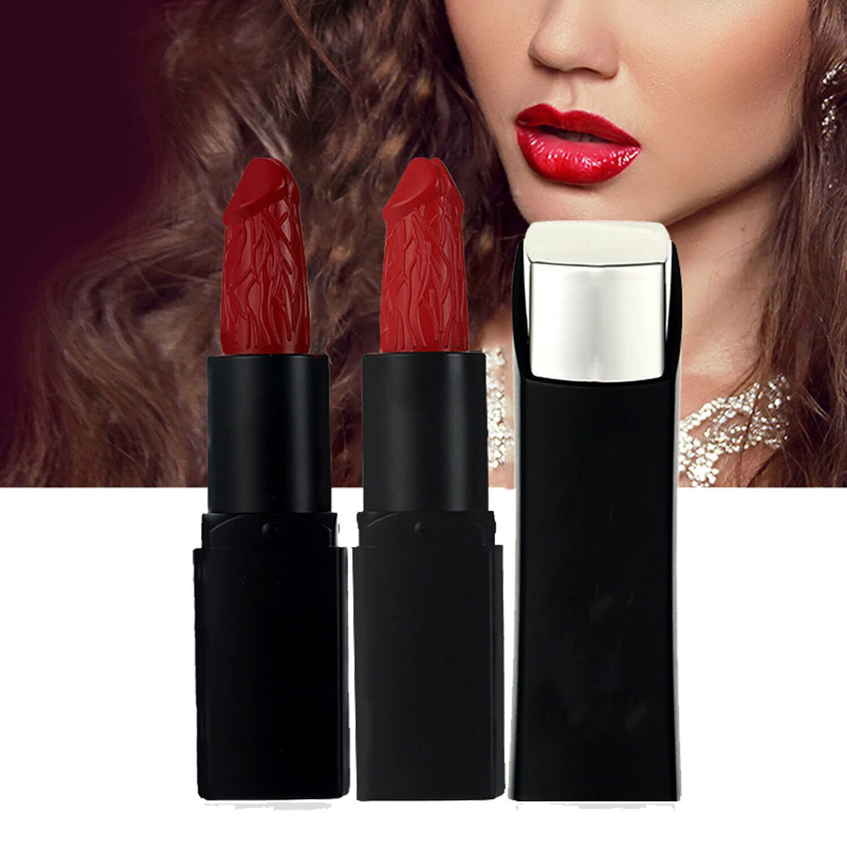 Gadgetking Lips Dick Lipstick LipsDick Gift Idea Present for Him Girlfriend Boyfriend Dad Men Her Wife Rude Gift for him Mum Uncle Father Sister Man Secret Santa Adult Stocking Filler