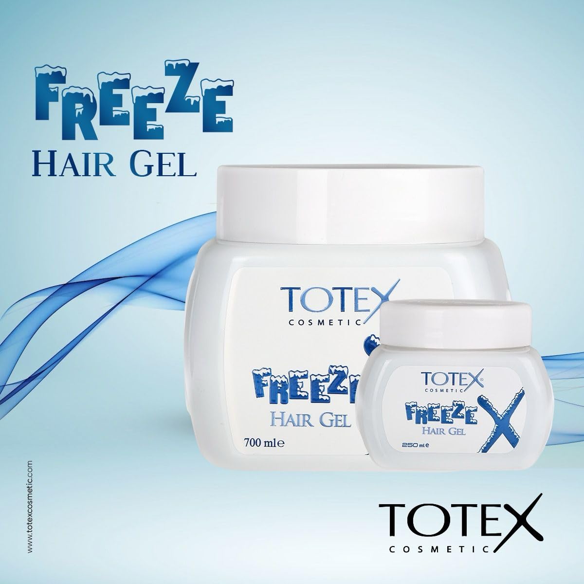 Totex TOTEX Hair Styling Freeze Gel | Extreme Ultra Freeze Hair Control | For Men & Woman 250 ml