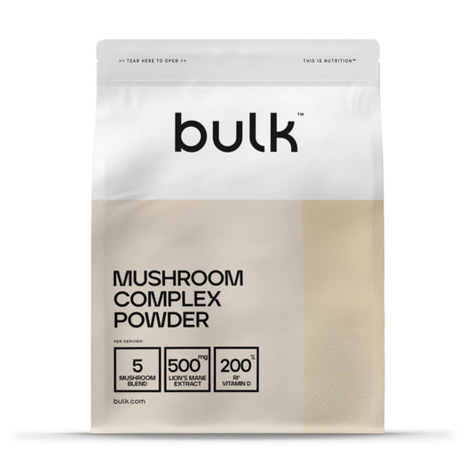 Bulk Mushroom Complex Powder, Lion's Mane, Vitamin D, Unflavoured, 100 g