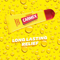 Carmex Classic Moisturising Lip Balm Tube | Prevents Dryness, Peeling & Lip Discolouration from Sun Exposure | Hydrating Lip Care with Cooling Relief for Hot, Sunny Days (10g)