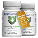 Simply Supplements Vitamin C, D and Zinc Capsules for Immunity Support | One-a-Day Formula | 120 Fast Release Capsules = 4 Months’ Supply | Vegan Friendly | Manufactured in The UK