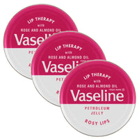 KRISP 3 x 20g Rosy Dry Lips Lip Balm Moisturiser Soft Soothing Nourishing