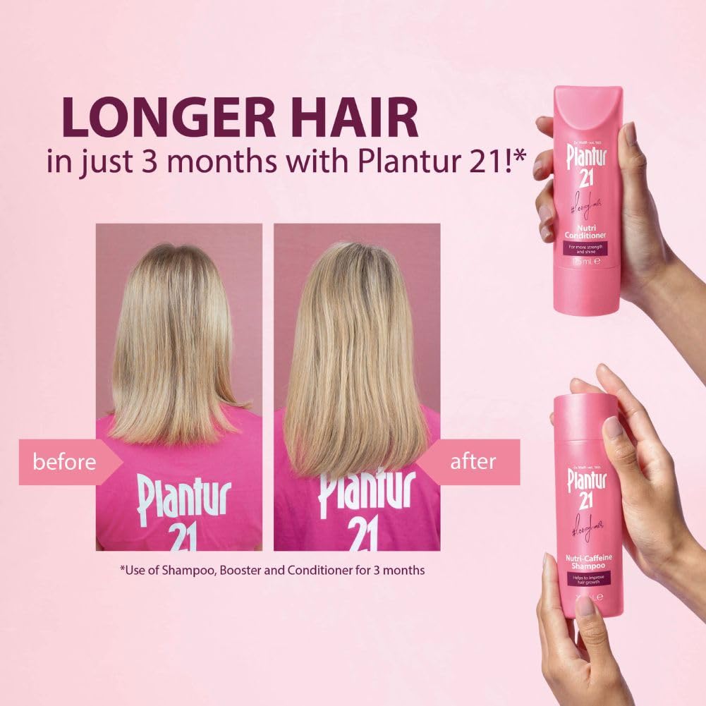 Plantur 21 longhair 200ml Shampoo and 175ml Conditioner Set for Long and Brilliant Hair | Improves Hair Growth and Repairs Stressed Hair | No Silicones