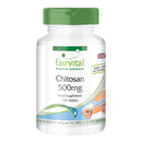 fairvital Fairvital | Chitosan 500mg - HIGH Dosage - 120 Tablets - Natural Fiber