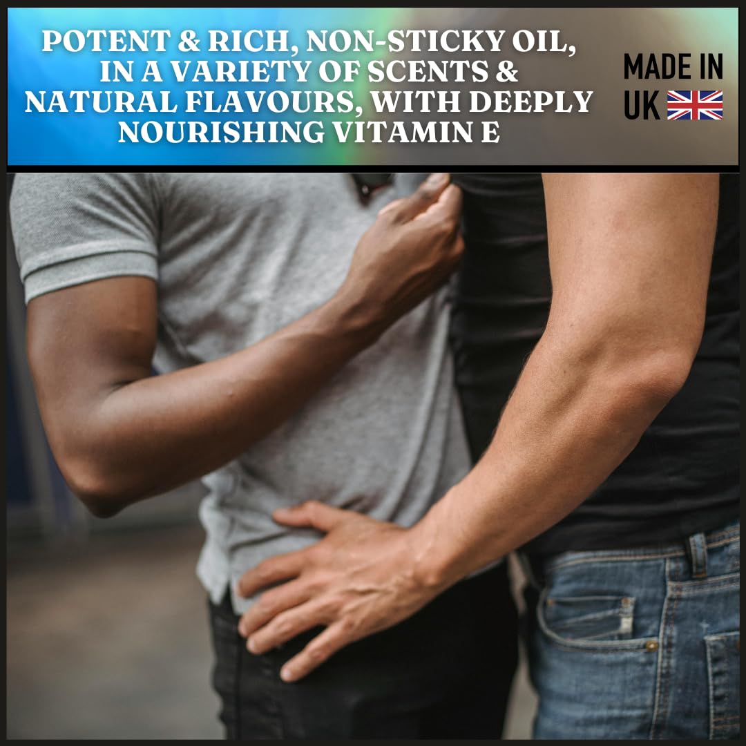 Kiss My Nuts KMN Lingam Oil [Bubbles] Premium Moisturising for Men, Smoother, Softer, Sweeter Skin Without Chaffing. Non-Greasy Flavoured Formula for Ultimate Comfort [50ml]