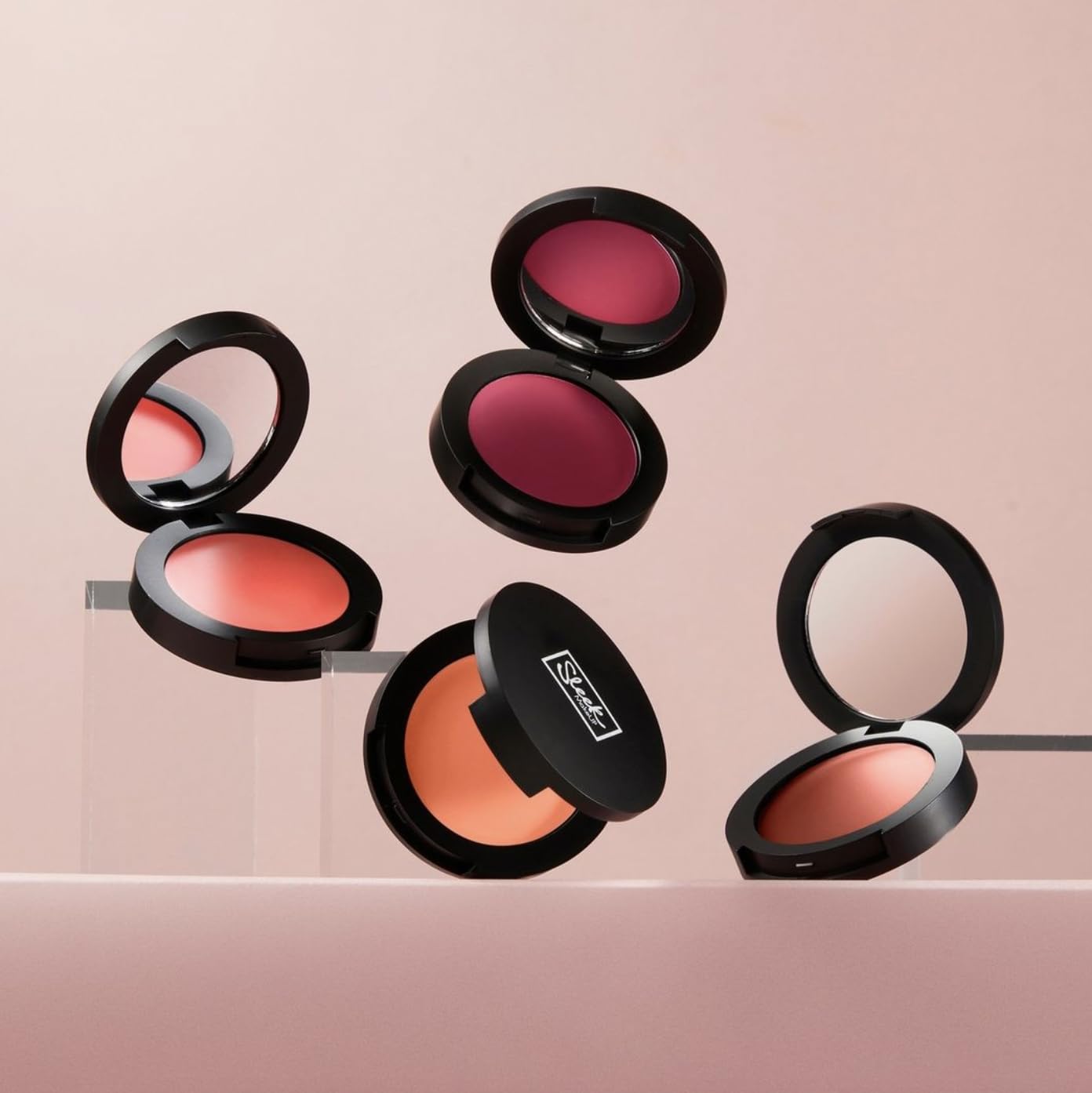 SLEEK Sleek MakeUP Feelin' Flush Cream Blush Lip and Eye Tint, sheer, buildable and easy to blend formula for a natural-looking flush of colour, Pretty In Plum