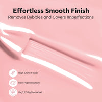 Modelones Nail Builder Gel, Jelly Pink Builder for Nails, Hard Gel Nail Strengthener Extension Rhinestone False Nail Tips Glue Gel in a Bottle 15ML