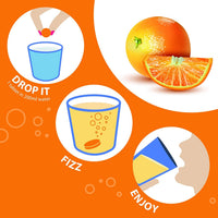Vitamin C 1000mg Effervescent Tablets - Orange Flavour - 6 Tube of 20 Tablets (120) - Club Vits