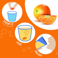 Vitamin C 1000mg Effervescent Tablets - Orange Flavour - 6 Tube of 20 Tablets (120) - Club Vits