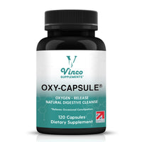 Vinco Supplements Oxy-Capsule Magnesium Compound - Vegan Oxygen Powder Natural Colon Cleanser - Gas Relief, Bloating Relief, Constipation Relief - Intestinal Cleanser for Adults - 120 Count