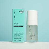 BeautyPro BEAUTYPRO RETINOL RENEWING FACE SERUM Overnight Face Moisturiser & Antioxidant Rejuvenate Firming Skin Blemishes Reduces Inflammation Natural Vegan Skincare Multi Award Winning Brand 30ml