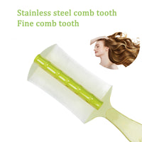 Generic 2Pcs Dandruff & Lice Comb - Psoriasis, Fine Tooth, Head Lice & Dandruff Remover for Removal of Fleas, Lice, Dandruff and Tangled Hair (Green)
