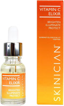 SKINICIAN Vitamin C Elixir 15ml - Anti Wrinkle & Brightening Face Serum with Avocado Oil - Collagen-Boosting Vitamin C Serum for Radiant, Plump Skin - Reduces Age Spots & Fine Lines