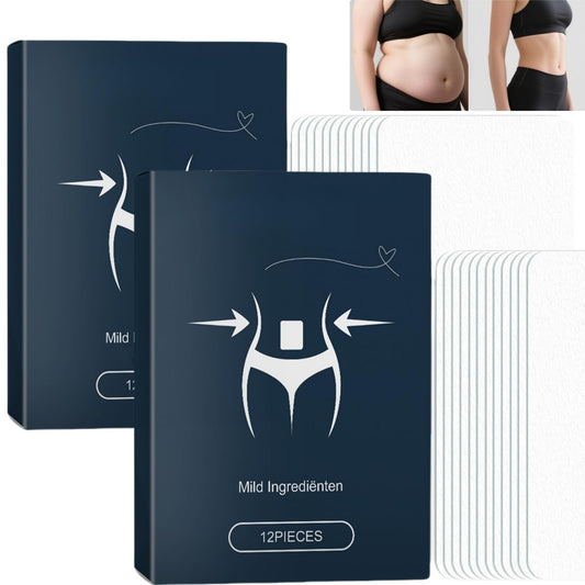 2 * 12 PCS W/Eight L/OSS Patches,Patch W/Eight L/OSS for Effective S/limming,Firming Body Shaping Stickers,Friming Plasters for All Skin Types,T/Rim Patch for W/Eight L/OSS,S/limming Patches for Body